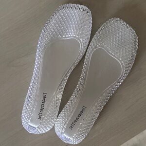 Jeffrey Campbell Women's Transparent Mesh Flats